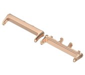 1/2Pair Metal Connector For Samsung Galaxy Fit 3 Smartwatch Band Strap Adapter 18mm Width Stainless Steel Connector Galaxy Fit 3