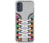 Funda Silicona Antigolpes para Motorola Moto E32 4G diseño Zapatillas 04 Dibujos