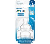 PHILIPS AVENT -  TETINA DE SILICONA - ANTI-CÓLICOS para cereales - Compatibles con el biberón Classic - Para bebés de +6m