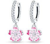 Hot Sale Fashion 925 Silver Earrings Sunflower Flower Four-Leaf Clover Island Spring Series Earrings Ladies Exquisite Birthday