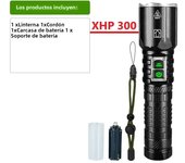 Most Powerful Led Flashlight XHP300 USB Rechargeable Torch Light XHP199 High Power Tactical Flashlight Camping Work Hand Lantern