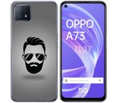 Tumundosmartphone Funda Gel Tpu para Oppo A73 5G diseño Barba Dibujos