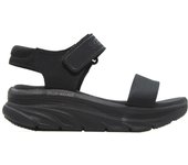 Skechers 119226 D'lux walker new block, sandalia deportiva con plataforma, con cinta textil adhesiva, para señora