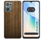 Funda Silicona para Blackview Oscal C30 / C30 Pro diseño Madera Dibujos
