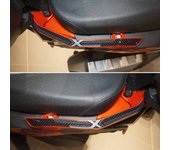 Pegatinas Resina Gel 3D Protecciones para Manilla Pasajero Scooter con Top Case Compatible con Kymco DTX 360 125 300 350