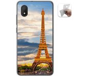 Tumundosmartphone Funda Gel Tpu para Alcatel 1B 2020 diseño Paris Dibujos