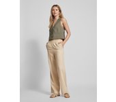 Pantalón beige de lino ELBA Pantalones BYOUNG
