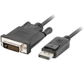 Lanberg Cable DISPLAYPORT(M) V1.2->DVI-D(M)(24+1) 1M Black Dual Link