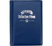NICEYARD 120/60 Pockets Artificial PU Leather Coins Collection Album Book Collecting Money Organizer Storage Bags PVC Film