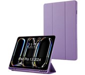 Tumundosmartphone Funda con tapa Smart para Apple iPad Pro 2024 13 (M4) color Morado