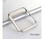 Accessories for Apple Watch Case 45mm 44mm Metal Bumper Protective Cover Frame for iWatch SE Series 7/6/5/4 Cases Aluminum Gold