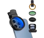 Kit de filtros para cámara de teléfono con clip de 52 mm, filtro polarizador circular de 52 mm, filtro ultrafino multicapa para iPhone, compatible con iPhone (A