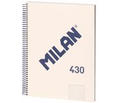 Milan Libreta Con Espiral A4 48h Papel 95gr Cuadriculado 5x5mm Serie 1918 Beige