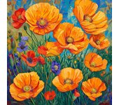 Cross Stitch Suit Pillow Rose Flower Embroidery Sets Mandala Sunflower Floral 11Ct Picture Printed Canvas Diy Kit Needlework
