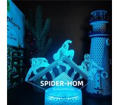 Anime The Avengers Infinity War 3D LED Nightlights Spiderman Ironman Hulk Thor Lamp Colorful Changing Night Lights Table Lampara