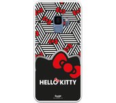 Funda original compatible con Samsung Galaxy S9 - Hello Kitty Cubos B/W