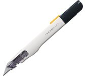 SDI - Cutter Profesional de Alta Precisión SDI Ingenuity con Cuchilla Acero SK2+Cr. de 9mm / 30º.  incluye Pack 10 Cuchillas Xtra - Ergonómico y Apto para Zurdos. Botón central de cremallera by Sdi / Office box