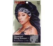 Red Kiss Diamond Bling Bonnet Braid Bk Zebra