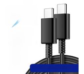 5A 45W PD Super Fast Charge USB C Cable For Samsung S21 FE S22 S23 S24 Plus Note 20 Ultra A34 A53 A54 A55 Type C to Type C Cable