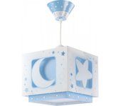 Lámpara de techo infantil Moonlight Luna y Estrellas azul