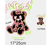 2PCS Cute Cartoon Bear Ironing Hot Transfer Stickers for Clothes, Vinyl Hot Stickers Fashion New DIY Clothes Hat Stickers