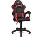 DRIFT DR35BR silla para videojuegos Silla para videojuegos de PC Asiento acolchado Negro, Rojo