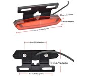 LED E-Bike Front Brake Rear Light Set 24/36/48V Bike Rack Lamp with Horn Headlight Switch Electric Bike Tail Light Accessories