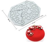 Multi-style Cake Lace Cushion Love Bubble Leaf Molecular Cuisine Creative Chinese Food Plate Silicone Mold Kitchen Baking Tool