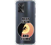 Funda Silicona Antigolpes para Oppo A74 4G diseño Mujer Escalada Dibujos