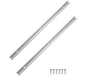 Riel en T para ingletes, 2 piezas de rieles en T para ranuras en T, rieles en T de aluminio, rieles en T de aleación de aluminio, rieles en T de aleación de aluminio, rieles en T, rieles en T para ingletes con ranuras en T, rieles en T con ranuras en T