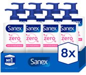 Jabón líquido de manos Sanex Zero% Sensitive 250ml Pack de 8