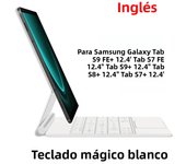 Smart Folio for Samsung Galaxy Tab S9 S8 S7 FE Plus 12.4 for Tab S9 FE+ S9+ S8+ S7+ 12.4" TouchPad Backlight Magic Keyboard Case