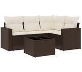 VidaXL Conjunto de jardín Relax diseño modular 5 piezas