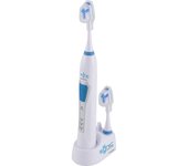 BEPER 40.913 Cepillo de dientes  eléctrico recargable con accesorio y 3 niveles de cepillado, Color Blanco y Azul