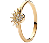 New Sun Moon Love Gemstone Fashion 925 Sterling Silver Ring Fit Birthday Gift Valentine's Day Limited Edition Women Jewelry