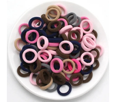 200PCS Women Girls Colorful Nylon Elastic Hair Bands Ponytail Hold Small Hair Tie Rubber Bands Scrunchie Hair Accessories