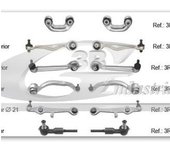3RG INDUSTRIAL - Kit Brazos Suspension Delantero Izquierdo & Derecho - OEM 8E0407693AG + 4F0498811 + 4D0407509D - Piezas para Coche Recambios Motor y Otras Partes de Vehículo - Compatible con los distintos Modelos de Coche.