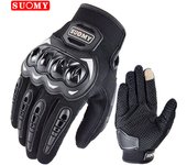 SUOMY New Orange Motorcycle Gloves Summer Men Women Full Finger Touch Screen Motocross Guantes Motorbike Bicycle Cycling Gloves