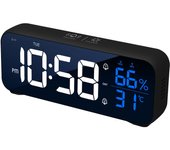 Reloj Despertador de Noche con Temperatura y Humedad