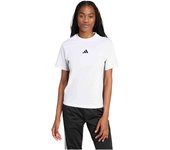 Camiseta de Manga Corta Adidas 3 Stripes para mujer en color blanco
