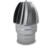 CAEXVEN Sombrerete Aspirador para Conductos de Estufas y Chimeneas de Leña en Acero Galvanizado - Serie Lisa y Helicoidal