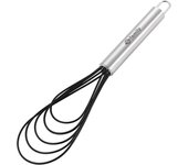 DESEOS Batidora de Mano - Batidor de Mano de Silicona y Acero Inoxidable - Disponible en 25cm, 27cm y 29cm - Ideal para Mezclar, Batir y Emulsionar