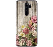 Tumundosmartphone Funda Gel Tpu para Xiaomi Redmi Note 8 Pro diseño Madera 08 Dibujos