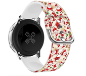20mm 22mm Christmas Silicone Strap For Huawei Watch GT5Pro/GT2 3 4 5 46mm 42mm Sport Band For Samsung Watch 3 4 5 6 7 40 44mm