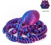 3D Printed Articulated Octopus – Poseable Tentacles Desk Toy, Eco-Friendly PLA Sculpture, Unique Gift for Kids & Adults