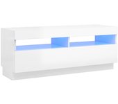 vidaXL Mueble de TV con luces LED 100x35x40 cm, Mueble de Salon, Mueble TV, Mueble TV salon, Mesa de TV, Mueble tele