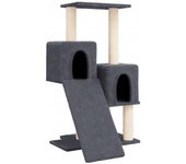 Rascador para Gatos con postes de isal gris Claro 153 cm