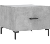vidaXL Mesa de centro madera de ingeniería 50x50x40 cm Blanco, Negro, Blanco brillante Mesita de Salón o Comedor o Auxiliar Mesa de Café Meuble Salón