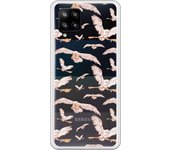 Funda original compatible con Samsung A42 5G - Harry Potter Patron Lechuzas Clear
