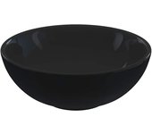 Fregadero de Ø 28x10 cm Cerámica Negro brillo
